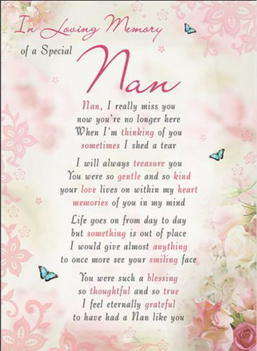 Picture of LOVING MEMORY - NAN